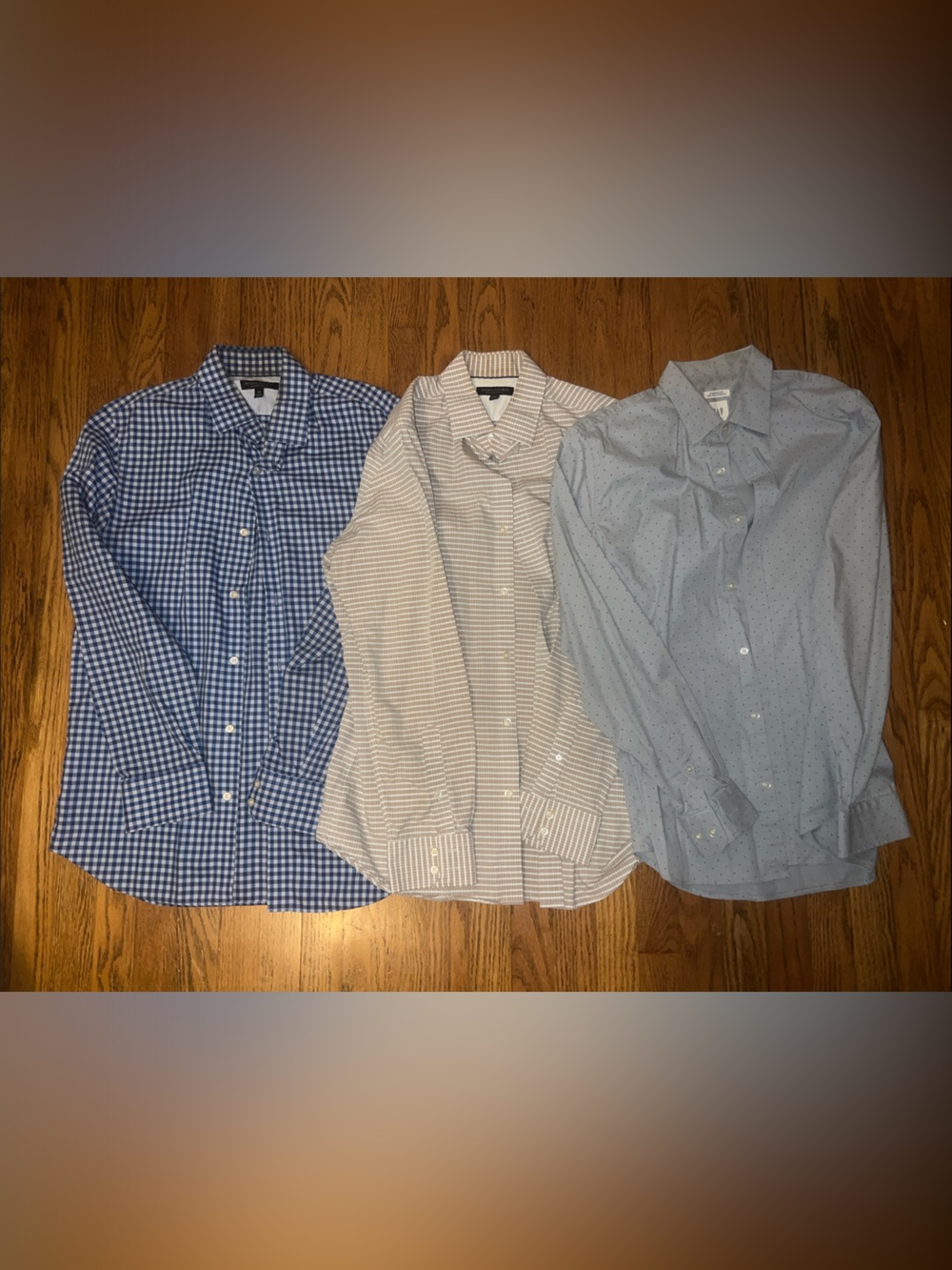 Banana Republic/Gap Men's Patterned Button-Down Shirts (Set of 3)
